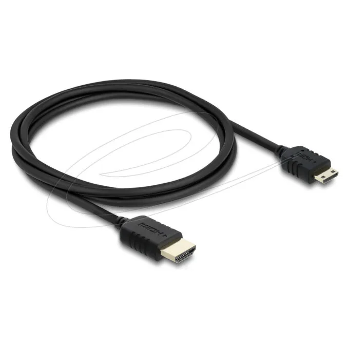 Delock Koaxiales High Speed HDMI Kabel HDMI Stecker zu Mini HDMI Stecker 8K 60 Hz 1 m — image 1