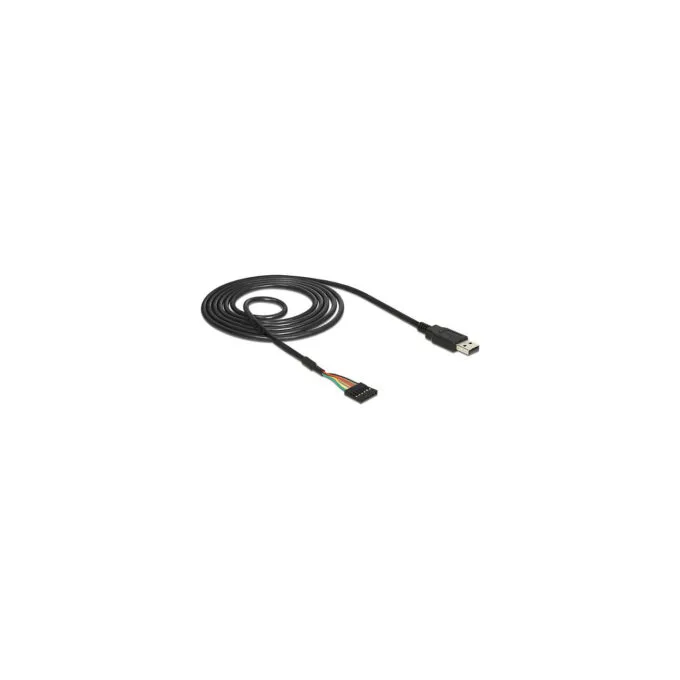 Delock Konverter USB 2.0 Stecker to TTL 6 Pin Pinheader Buchse 1.8 m — image 1