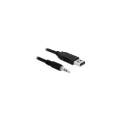 Delock Konverter USB 2.0 Typ-A Stecker zu Seriell TTL 3.5 mm 3 Pin Klinke 1.8 m