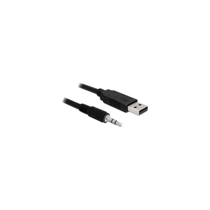 Delock Konverter USB 2.0 Typ-A Stecker zu Seriell TTL 3.5 mm 3 Pin Klinke 1.8 m — image 1