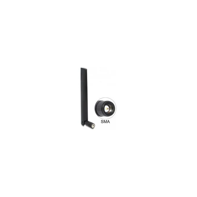 DELOCK LoRa 868mHz Antenne SMA Stecker 3 dBi omnidirektional mit Kippgelenk schwarz — image 2