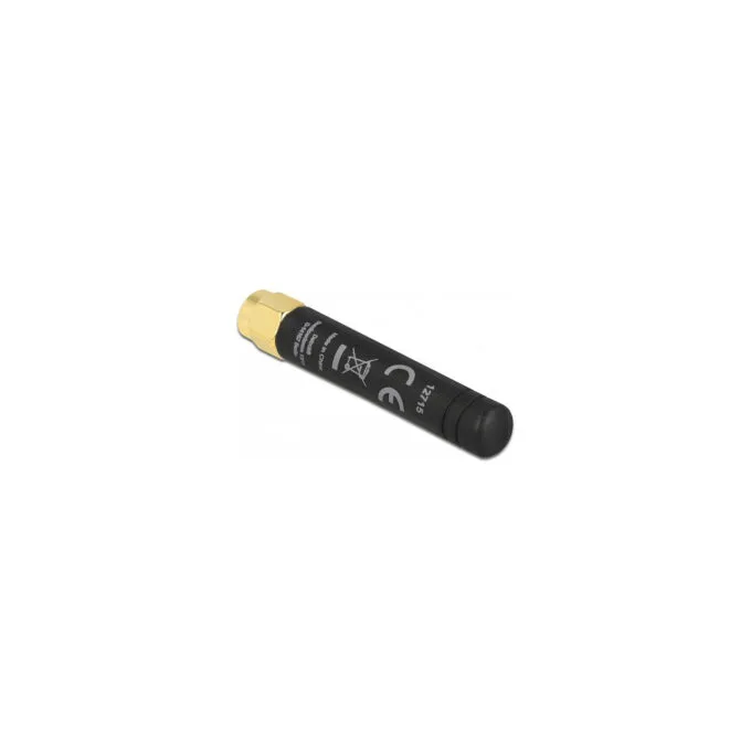 Delock LPWAN 868 MHz Antenne SMA Stecker 1.6 dBi omnidirektional starr schwarz — image 1
