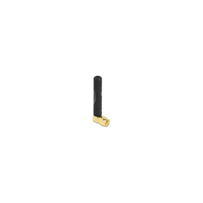 DELOCK LPWAN 868MHz Antenne SMA Stecker 90 1.6dBi omnidirektional starr schwarz — image 1