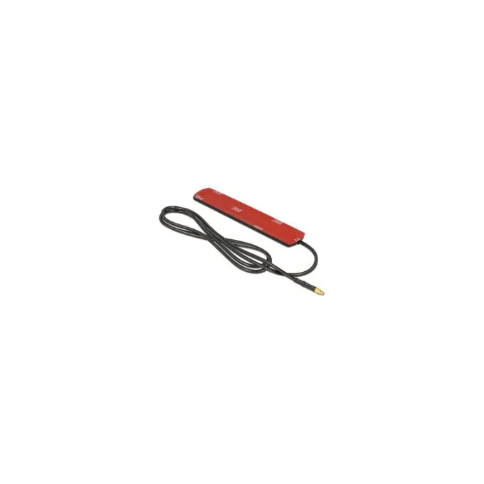 DELOCK LTE Antenne MMCX Stecker 3 dBi omnidirektional starr schwarz Klebemontage — image 3