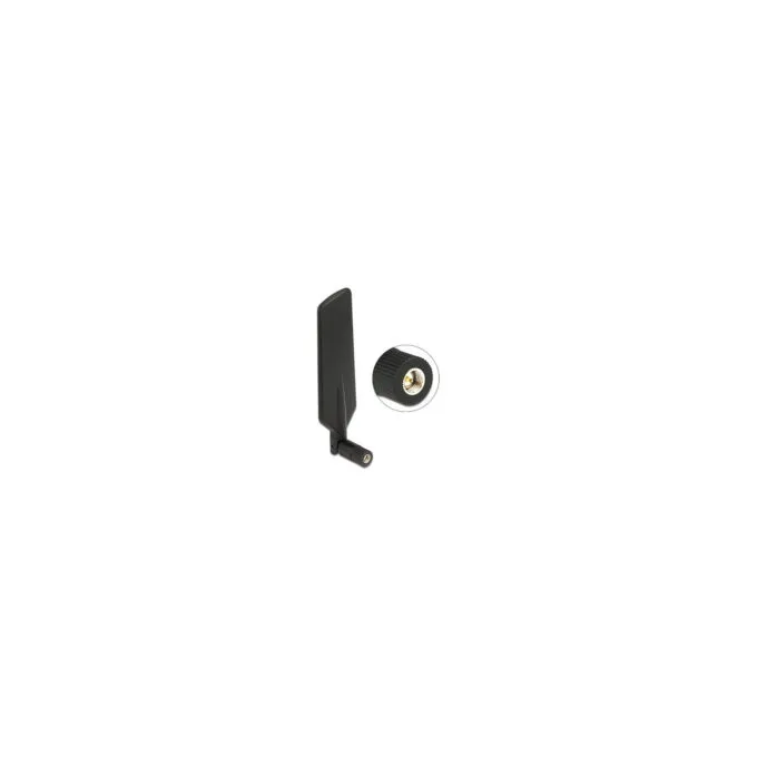 Delock LTE Antenne SMA Stecker 0.5 - 3 dBi omnidirektional drehbar mit Kippgelenk schwarz — image 1