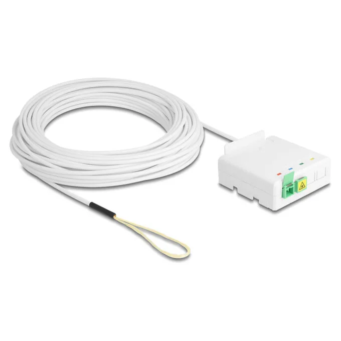 Delock LWL Anschlussdose 2 x SC APC Simplex mit Verlegekabel Set 40 m — image 1