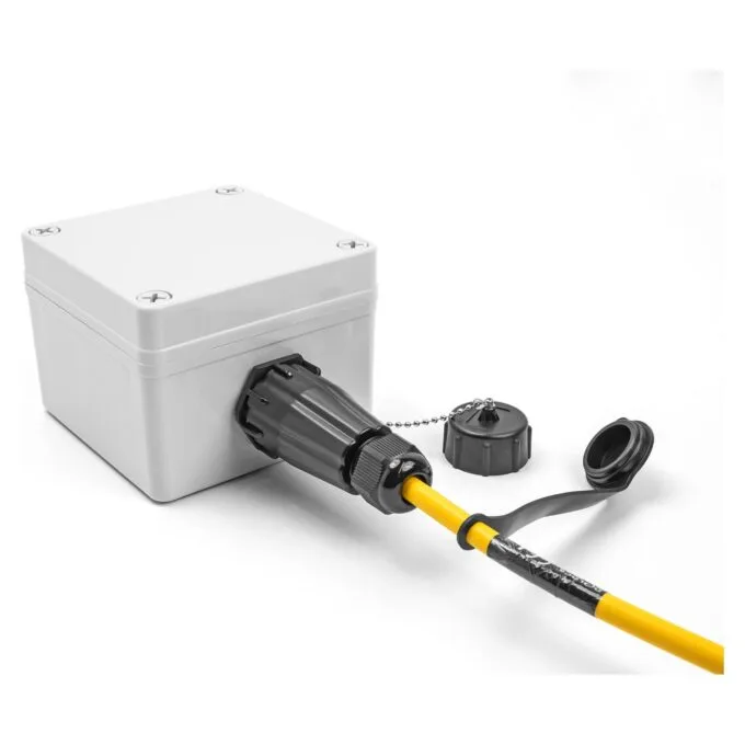 Delock LWL Einbaubuchse LC Duplex zu LC Duplex mit Verschlusskappe Singlemode IP68 staub- und wasserdicht — image 4