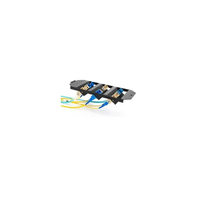 Delock LWL Halterung für Bodentank 18 Port für SC Simplex LC Duplex Kupplungen schwarz — image 4