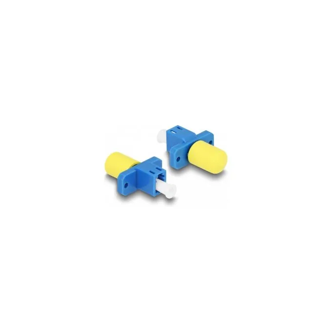 Delock LWL Hybrid Kupplung LC Simplex Buchse zu ST Simplex Buchse blau — image 2