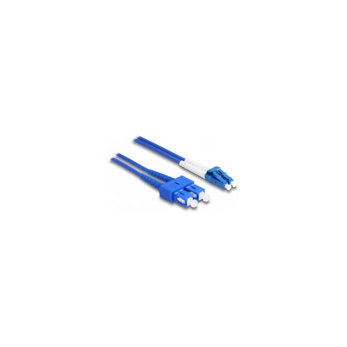 Delock LWL Kabel mit Metallarmierung LC Duplex zu SC Duplex Singlemode OS2 3 m — image 2