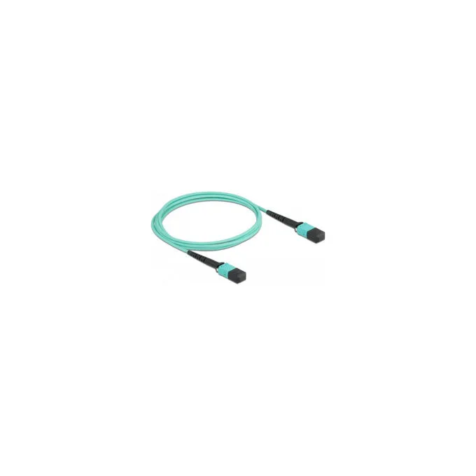 Delock LWL Kabel MPO Buchse zu MPO Buchse 12 Fasern. Polarität B. Multimode OM4. 50 125 μm. 2 m — image 1