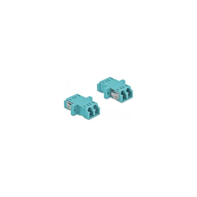 Delock LWL Kupplung LC Duplex Buchse zu LC Duplex Buchse Multimode 2 Stück hellblau — image 1