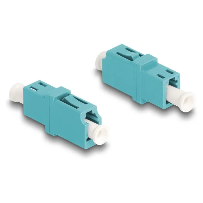 Delock LWL Kupplung LC Simplex Buchse zu LC Simplex Buchse OM3 aqua — image 3