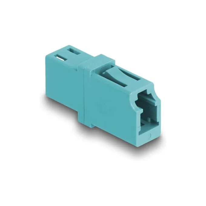 Delock LWL Kupplung LC Simplex Buchse zu LC Simplex Buchse OM3 aqua — image 1