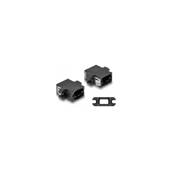 Delock LWL Kupplung MPO Buchse zu MPO Buchse schwarz — image 1