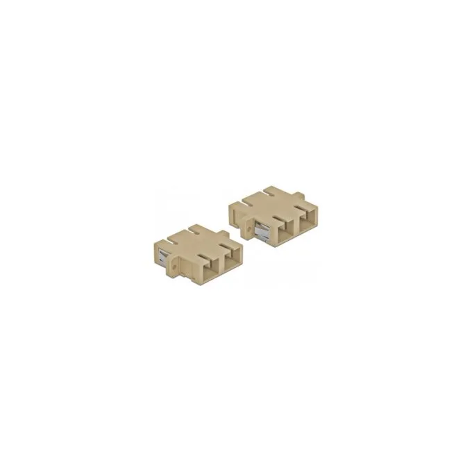 Delock LWL Kupplung SC Duplex Buchse zu SC Duplex Buchse Multimode 4 Stück beige — image 2
