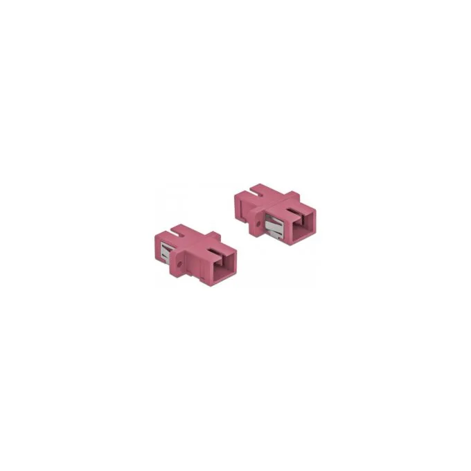 Delock LWL Kupplung SC Simplex Buchse zu SC Simplex Buchse Multimode 4 Stück violett — image 2