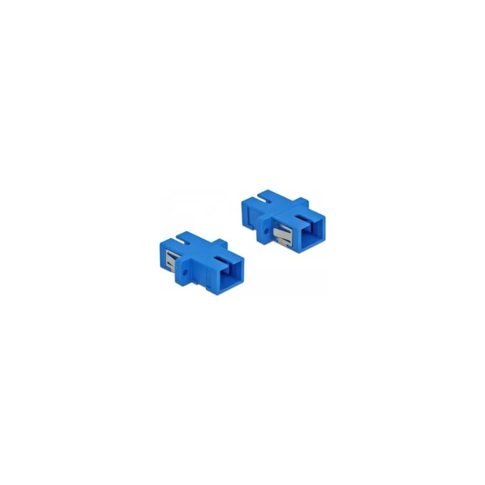 Delock LWL Kupplung SC Simplex Buchse zu SC Simplex Buchse Singlemode 4 Stück blau — image 2