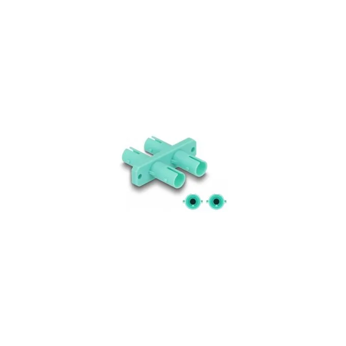 Delock LWL Kupplung ST Duplex Buchse zu ST Duplex Buchse aqua — image 1
