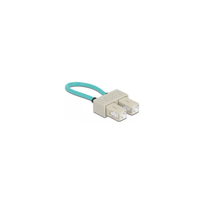 Delock LWL Loopback Adapter SC OM3 Multimode beige — image 2