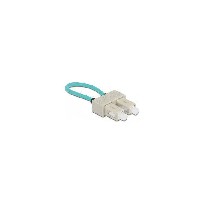 Delock LWL Loopback Adapter SC OM3 Multimode beige — image 1