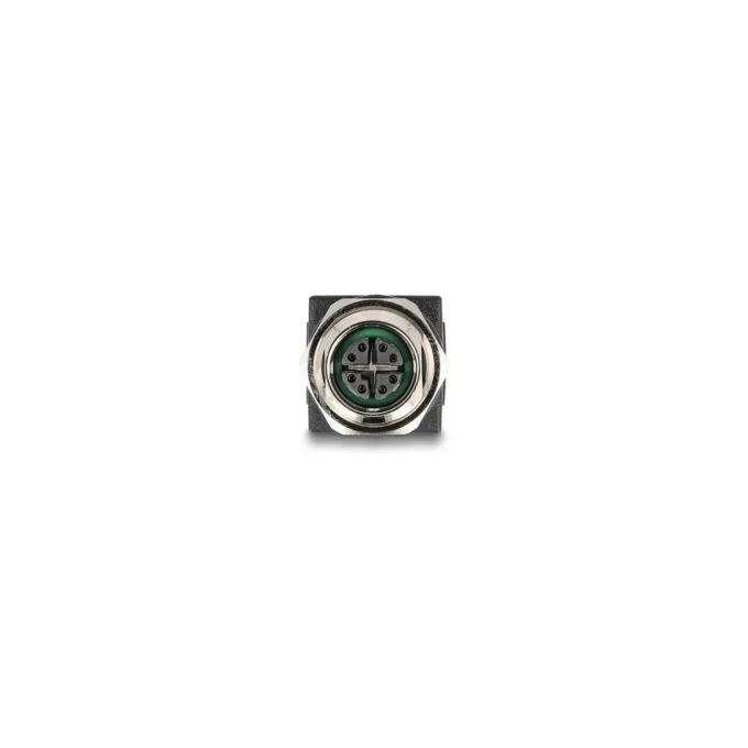 Delock M12 Adapter X-kodiert 8 Pin Buchse zu RJ45 Buchse gerade — image 2