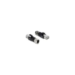 Delock M12 Adapter X-kodiert 8 Pin Buchse zu RJ45 Stecker schwarz