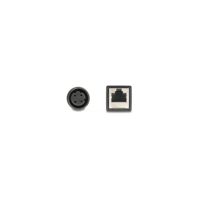 Delock M12 Adapterkabel D-kodiert 4 Pin Buchse zu RJ45 Buchse 50 cm — image 3