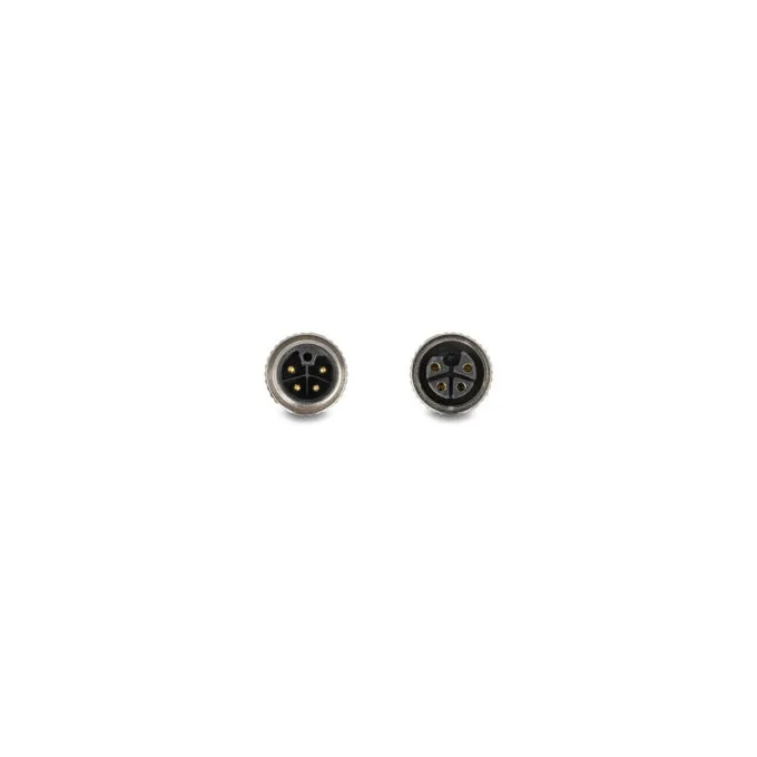 Delock M12 Kabel L-kodiert 4 Pin Stecker gerade zu Buchse rechts gewinkelt PUR schleppkettentauglich 1 m schwarz — image 3