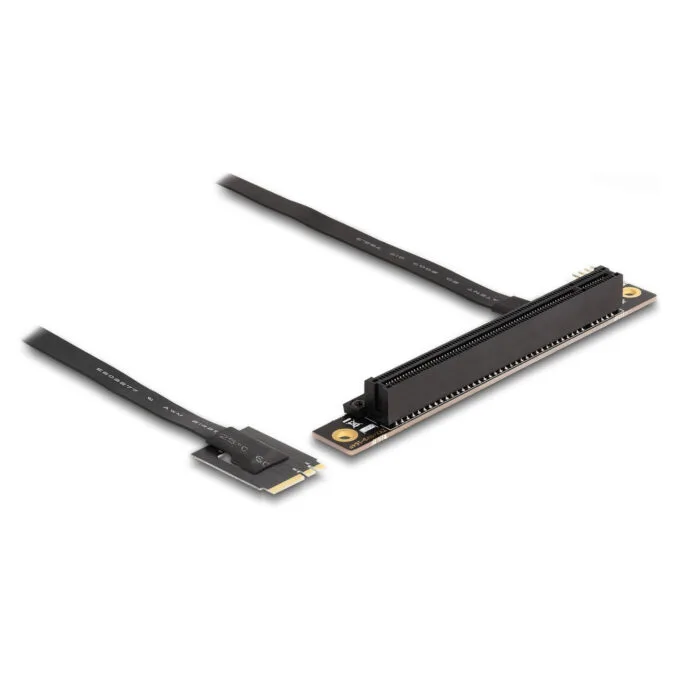 Delock M.2 Key A+E zu PCIe x16 NVMe Adapter gewinkelt mit 20 cm Kabel — image 1