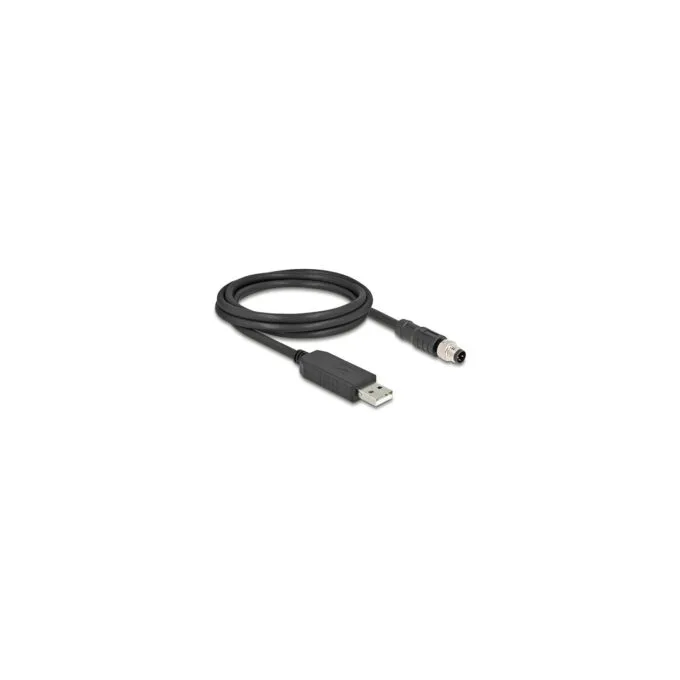 Delock M8 A-kodiert 3 Pin Serielles Anschlusskabel mit FTDI Chipsatz. USB 2.0 Typ-A Stecker zu M8 RS-232 Stecker 1.8 ... — image 2
