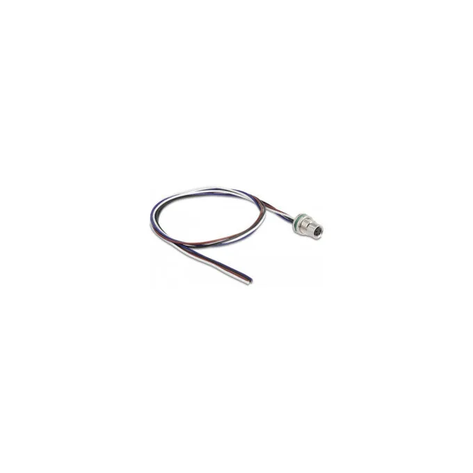Delock M8 Einbaukabel A-kodiert 4 Pin Buchse für Panel mit offenen Kabeln Front Montage 0.5 m — image 1