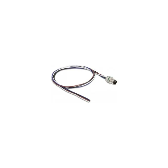 Delock M8 Einbaukabel A-kodiert 4 Pin Stecker für Panel mit offenen Kabeln Front Montage 0,5 m — image 1