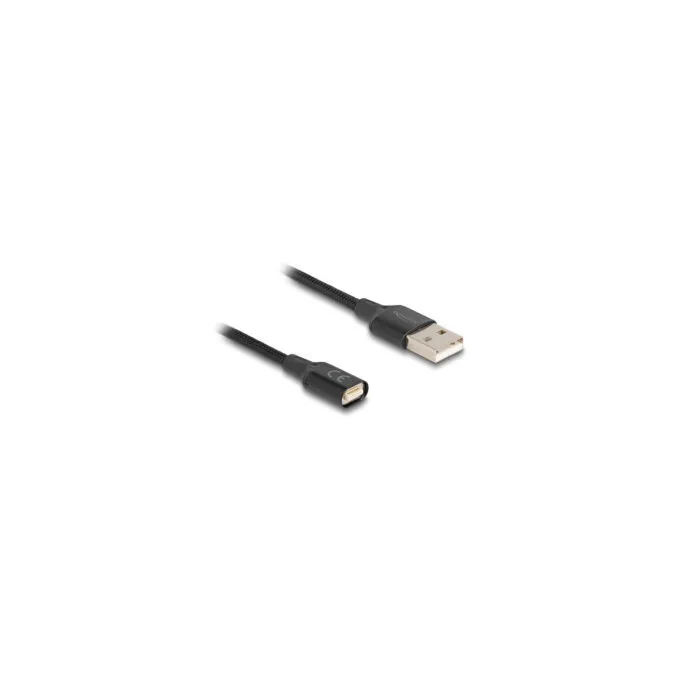 Delock Magnetisches USB-Ladekabel schwarz 1 m — image 2
