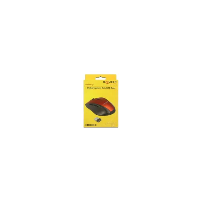 DELOCK Maus Ergonomische optische 5-Tasten Maus 2.4 G — image 1