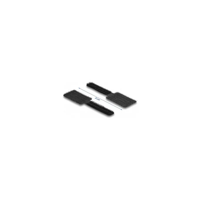 Delock Mini Klett-Kabelhalter L 90 mm x B 24 mm selbstklebend 10 Stück schwarz — image 2