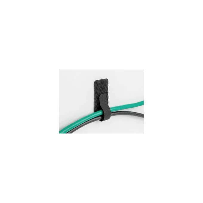 Delock Mini Klett-Kabelhalter L 90 mm x B 24 mm selbstklebend 10 Stück weiß — image 4