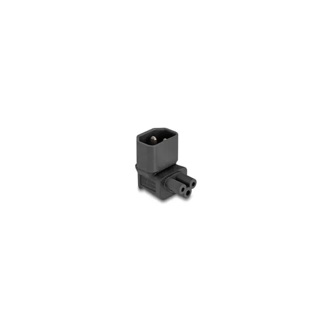 Delock Netzadapter IEC 60320 - C14 auf C5. Stecker Buchse. 2.5 A. 90° gewinkelt — image 1