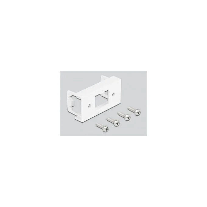 Delock Netzwerk Verlängerungskabel für Easy 45 Modul S FTP RJ45 Buchse zu RJ45 Buchse Cat.6A 1 m schwarz weiß — image 2