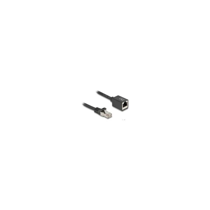 Delock Netzwerk Verlängerungskabel RJ45 Stecker zu RJ45 Buchse Cat.6A S FTP 10 m schwarz — image 2