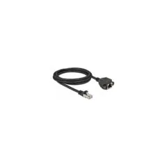 Delock Netzwerk Verlängerungskabel S FTP RJ45 Stecker zu RJ45 Buchse Cat.6A 2 m schwarz