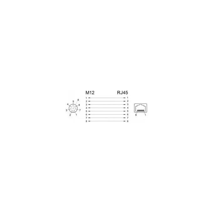 Delock Netzwerkadapter M12 A-kodiert 8 Pin Buchse zu RJ45 Buchse — image 3