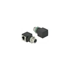 Delock Netzwerkadapter M12 A-kodiert 8 Pin Buchse zu RJ45 Buchse