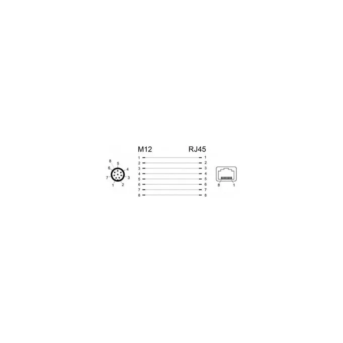 Delock Netzwerkadapter M12 A-kodiert 8 Pin Stecker zu RJ45 Buchse — image 3