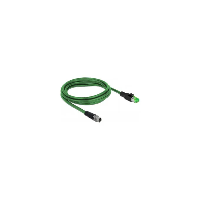 Delock Netzwerkkabel M12 4 Pin D-kodiert zu RJ45 Stecker PVC 2 m — image 2