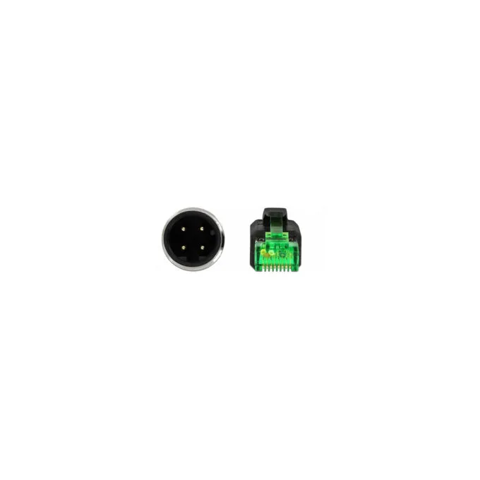 Delock Netzwerkkabel M12 4 Pin D-kodiert zu RJ45 Stecker PVC 2 m — image 3