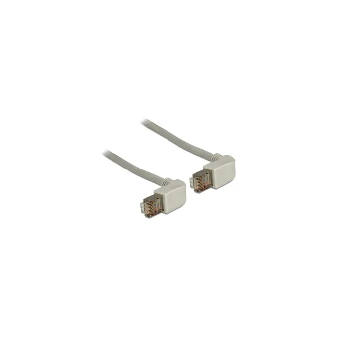 Delock Netzwerkkabel RJ45 Cat.5e SF UTP oben oben gewinkelt 0.5 m — image 1