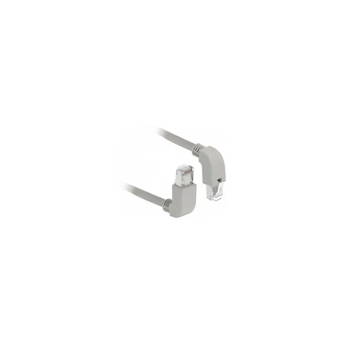 Delock Netzwerkkabel RJ45 Cat.5e SF UTP oben unten gewinkelt 0.5 m — image 1