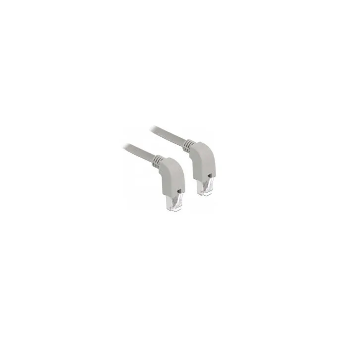 Delock Netzwerkkabel RJ45 Cat.5e SF UTP unten unten gewinkelt 1 m — image 1