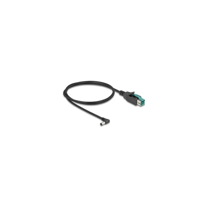 Delock PoweredUSB Kabel Stecker 12 V zu DC 5,5 x 2,1 mm Stecker gewinkelt 1 m — image 2